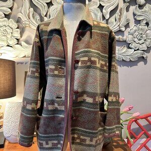 Vintage The Limited Wool Shacket with Wood Buttons - Size S/P